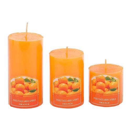 DP Decorative Wax Scented Candles - Orange